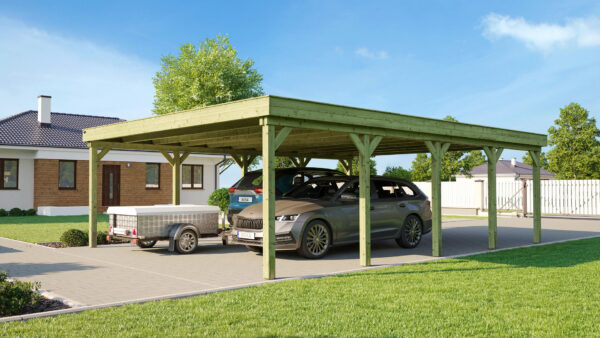 2251596 doppelcarport 609 mit stahltrapezblechdach