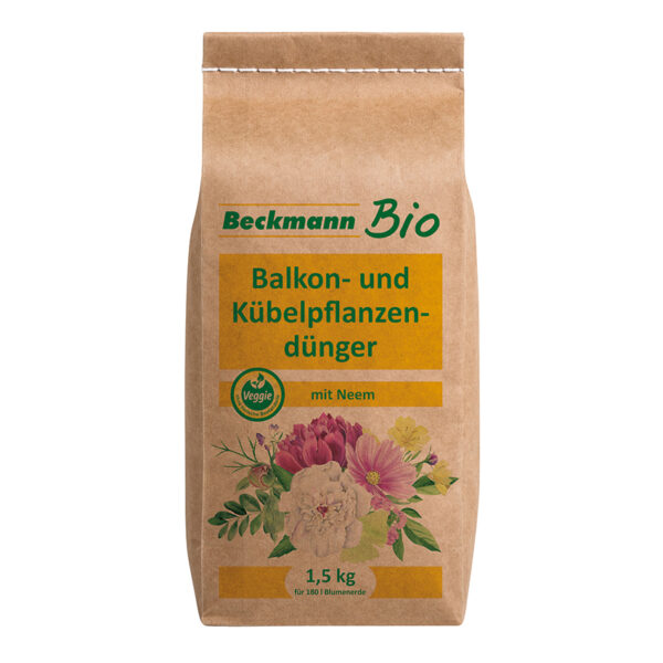 2345931 bio balkon und kuebelpflanzenduenger mit neem 1 5kg papierbeutel