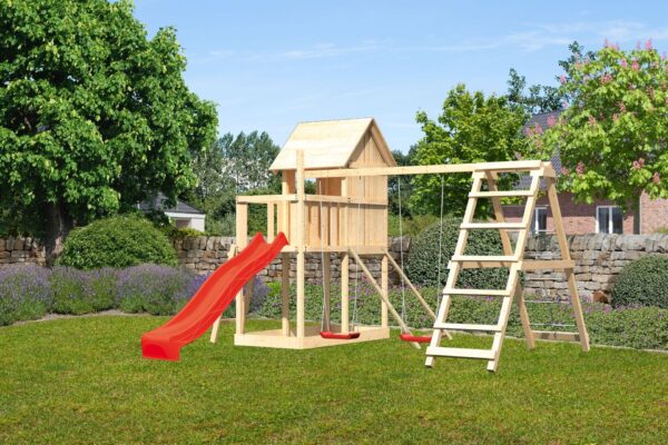 2532480 stelzenspielhaus frieda mit 2 5m rutsche