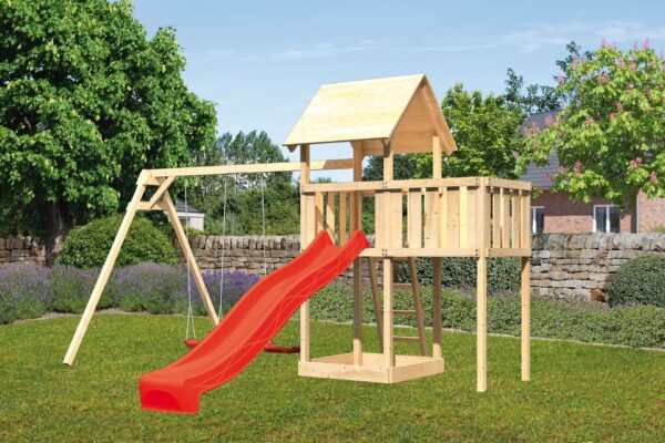 2532487 kinderspielturm lotti mit 2 5m rutsche