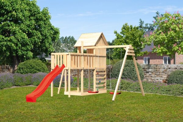 2532502 stelzenspielhaus frieda mit 2 5m rutsche